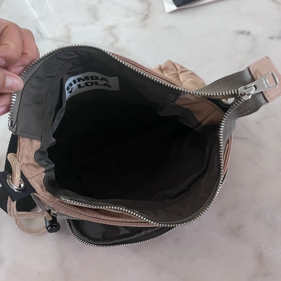 BIMBA Y LOLA Taupe Crossbody Bag Expandable Strap - Picture 5 of 16